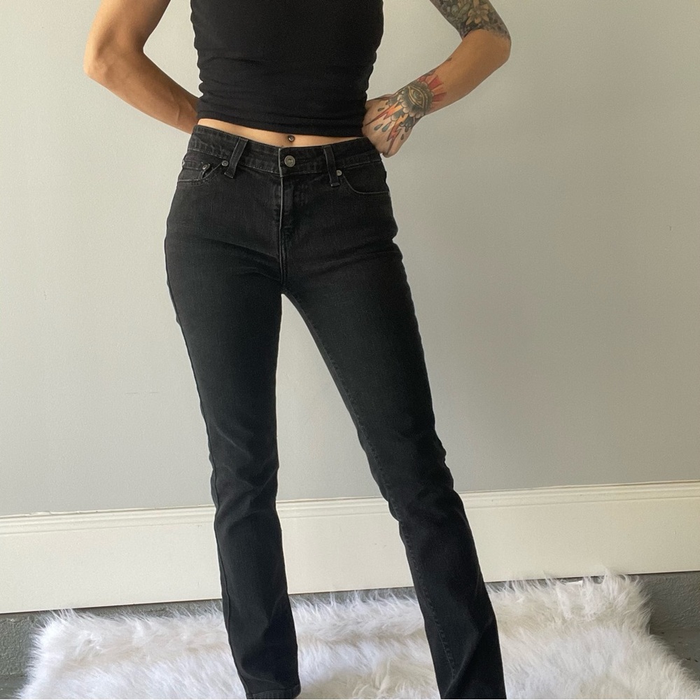 Levi's Black The Original Jeans Mid Rise Skinny Denim